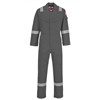 Portwest BizFlame Flame Resistant Anti-Static Lightweight Coverall -Grey