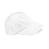 Low-profile heavy brushed cotton cap White