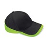 Teamwear competition cap Black/ Lime Green