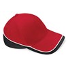Teamwear competition cap Classic Red/Black