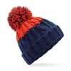 Apres beanie BC437ONFR Oxford Navy/ Fire Red