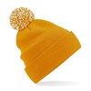 Beechfield Headwear Snowstar Duo Beanie Hat BC450 Mustard/Off White