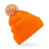 Beechfield Headwear Snowstar Duo Beanie Hat BC450 Orange/White