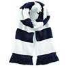 Varsity scarf French Navy / White