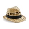 Straw summer trilby Natural