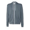 Unisex polycotton fleece full-zip hoodie  Heather Slate