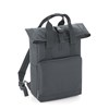 Twin handle roll-top backpack  Graphite Grey