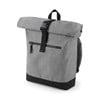 Roll-top backpack Grey Marl/ Black