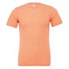Unisex triblend crew neck t-shirt Orange Triblend