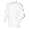 Long sleeve plain rugby shirt White/ White