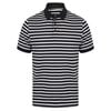 Striped Jersey polo shirt FR230NYWH2XL Navy/   White