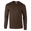Ultra Cotton™ adult long sleeve t-shirt Dark Chocolate