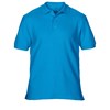 Premium cotton double piqué sport shirt Sapphire