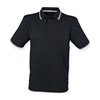 Double tipped Coolplus® polo shirt Black/White