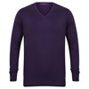 12 gauge v-neck jumper Purple