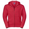 Authentic zipped hooded sweat Classic Red