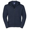 Authentic zipped hooded sweat French Navy