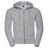 Authentic zipped hooded sweat Light Oxford