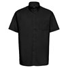 Short sleeve easycare Oxford shirt Black