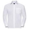 Long sleeve polycotton easycare poplin shirt White