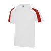 Contrast cool T Arctic White/ Fire Red