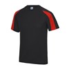 Contrast cool T Jet Black/ Fire Red