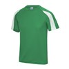 Contrast cool T Kelly Green / Arctic White