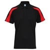 Contrast cool polo Jet Black/ Fire Red