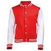 Varsity jacket Fire Red / White*