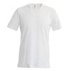 Short sleeve v-neck t-shirt White