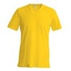 Short sleeve v-neck t-shirt Yellow