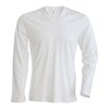 Long sleeve v-neck t-shirt White