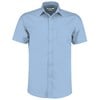 Poplin shirt short-sleeved (tailored fit) KK141LBLU14.5 Light Blue