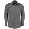 Poplin shirt long-sleeved (tailored fit) KK142GRAP14.5 Graphite