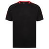 Unisex team t-shirt LV290BKRD2XL Black/ Red