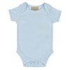 Short sleeved body suit with envelope neck opening Pale Blue
