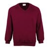 Coloursure™ v-neck sweatshirt Burgundy