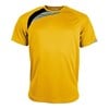 Short sleeve sports t-shirt Yellow/ Black/ Storm Grey