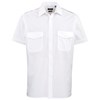 Short sleeve pilot shirt White