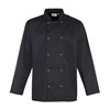 Studded front long sleeve chef