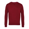 V-neck knitted sweater Burgundy