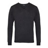 V-neck knitted sweater Charcoal