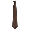 Colours fashion clip tie Brown