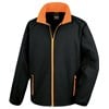Printable softshell jacket Black / Orange