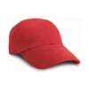Low profile heavy brushed cotton cap Red