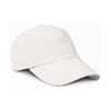 Low profile heavy brushed cotton cap White