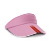 Herringbone sun visor with sandwich peak Pink / White