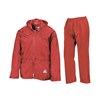 Heavyweight waterproof jacket/trouser suit Red