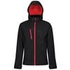 Venturer 3-layer hooded softshell jacket RG152 Black/Red