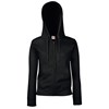 Premium 70/30 lady-fit hooded sweatshirt jacket Black